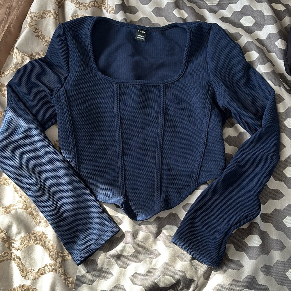 Shein cropped long sleeve